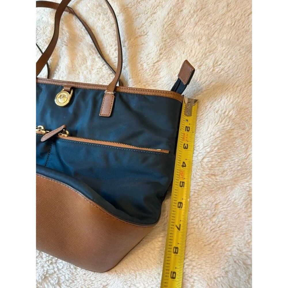 Michael Kors Purse Navy Kempton Small Tote Bag Purse - Picture 5 of 6